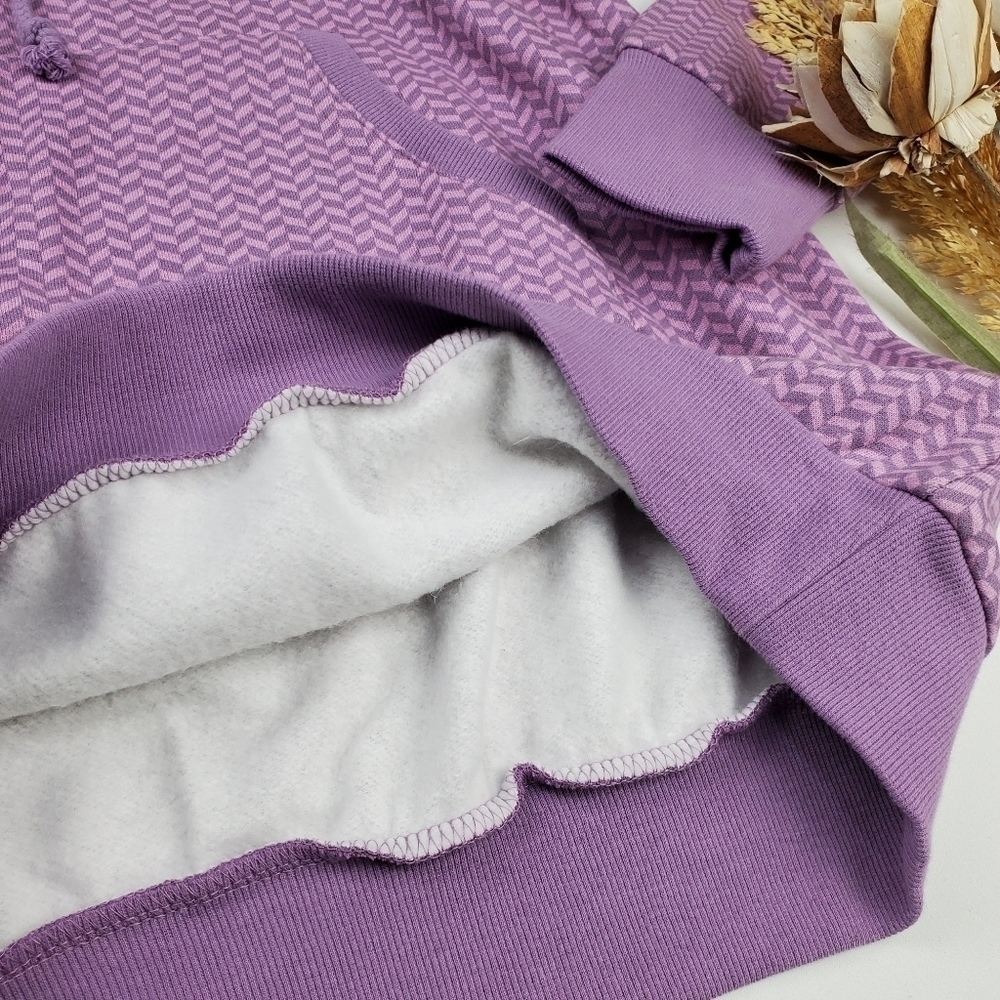 Pajamagram Cozy Purple Cowl Neck Sweatshirt XS - Picture 5 of 10